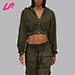 cropped zip up hoodie womens